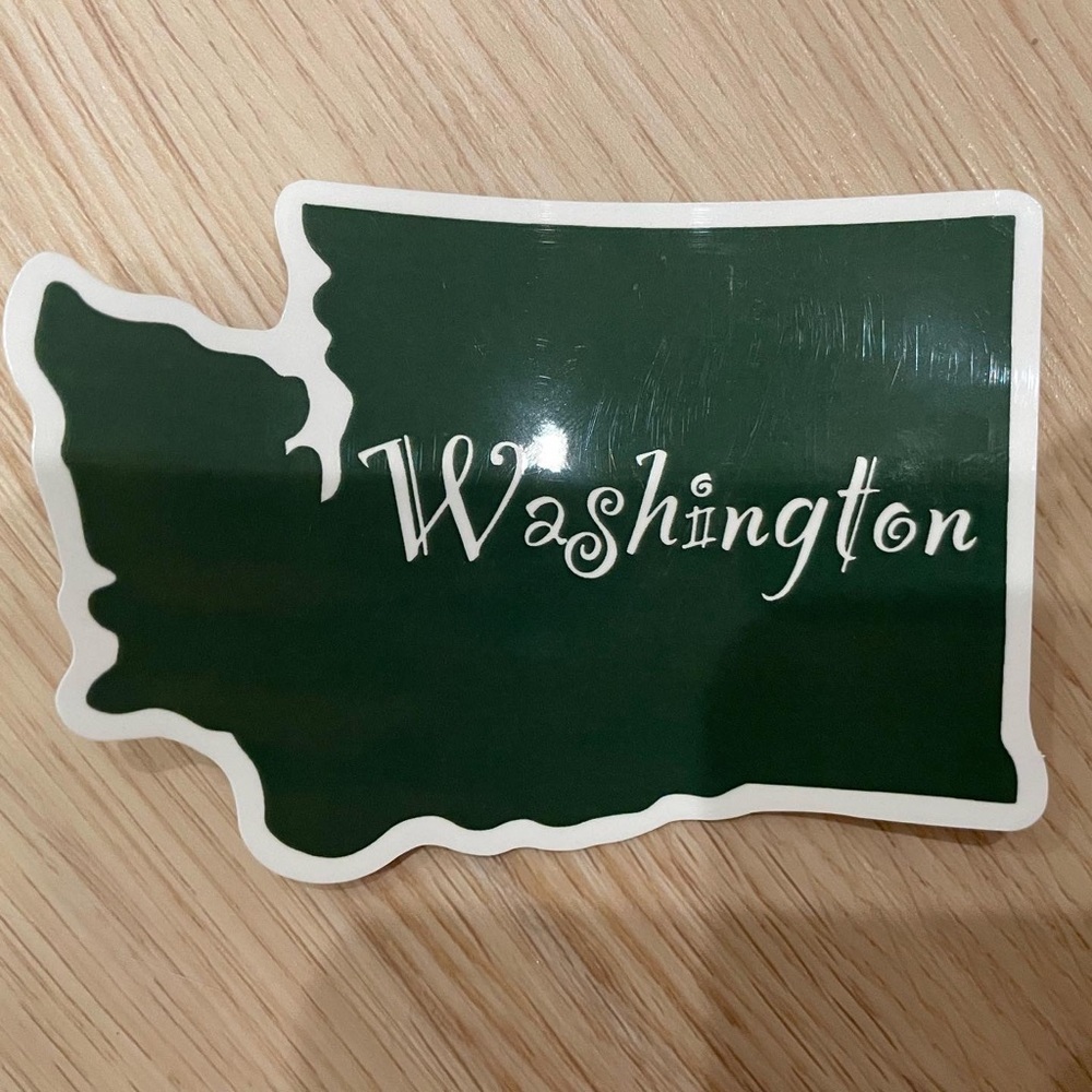 Handmade Washington State Sticker